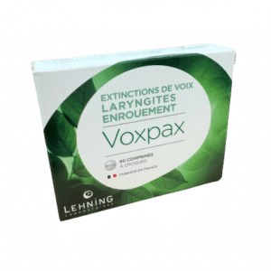 VOXPAX, 60 COMP. - LEHNING est un médicament homéopathique qui s'utilise dans les extinctions de voix ,laryngites et l'enrouement.