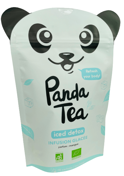 Panda Tea - Iced detox - Thé & infusions detox glacé certifié bio - 28  sachets : : Epicerie