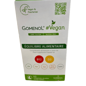 GOMENOL VEGAN Il apporte aux végétariens, végétaliens et fléxitariens tous les éléments  essentiels au bon fonctionnement de leur organise. 