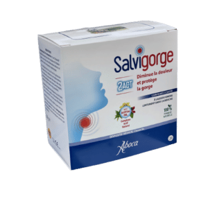 SALVIGORGE COMPRIME grace a son actif naturel, actifilm dol agit sur les douleurs , brulure et sur la déglutition difficile .