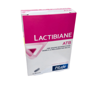 LACTIBIANE ATB  restaure l'ensemble des microbiotes du corps qui fait souvent suite à une prise d'antibiotique. Il permet de préserver le transit intestinal.