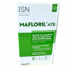 INELDEA MALFLORIL ATB ,est un complément alimentaire, à base de probiotiques le maintien d'une bonne flore intestinale en cas de prise d’antibiotiques.