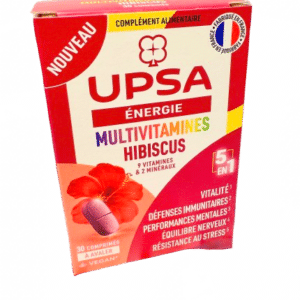 UPSA MULTIVITAMINES ENERGIE UPSA  est un complément alimentaire Multivitamines 5 en 1. Cette formule unique vous offre 5 bénéfices en un seul comprimé.