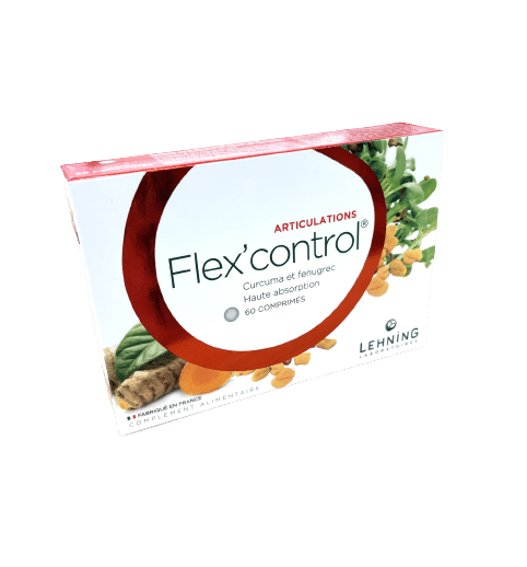 Flex’control associe deux plantes : curcuma et fenugrec, dans une formule innovante pour aider à soulager les douleurs articulaires.