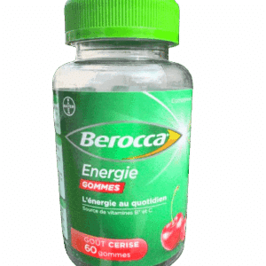 BEROCCA ENERGIE GOMMES CERISE est un complément alimentaire sous forme de gommes à mâcher pour vous aider à garder le rythme tout au long de la journée !