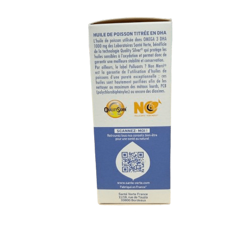 SANTE VERTE 0MEGA 3 DHA 1000 MG ( 60 capsules ) – Image 4