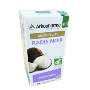 ARKO BIO RADIS NOIR s'utilise pour ses propriétés cholagogue et cholérétique (augmente la production de bile par le foie et facilite l’évacuation ).