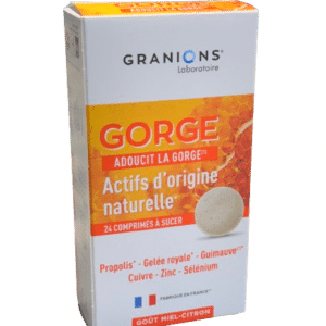 GRANION GORGE Prend soin de votre gorge tout en renforçant votre immunité et optez pour une gorge apaisée et en pleine santé