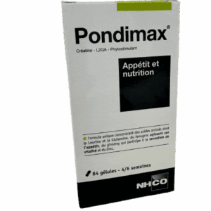 NHCO PONDIMAX APPETIT NUTRITION est recommandé aux personnes manquant d’appétit pour diverses raisons (avancée dans l’âge, stress ou de fragilité…)