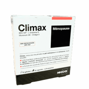 NHCO CLIMAX MÉNOPAUSE s'utilise chez les femmes en phase de péri-ménopause ou en ménopause et souhaitant atténuer les gênes quotidiennes liés à la ménopause