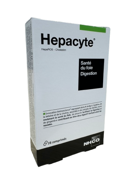 NHCO HEPACYTE FOIE DIGESTION Pour soutenir les fonctions hépatiques et biliaires · Excès alimentaires, difficultés de digestion, nausées digestives .