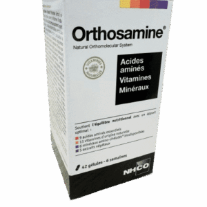 NHCO ORTHOSAMINE VITAMINES MINERAUX pour les personnes souhaitant faire le plein de vitamines et minéraux, lors des périodes de fragilité .