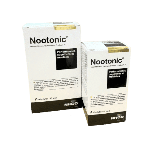 NHCO NOOTONIC PERFORMANCES INTELLECTUELLES est conçu pour les personnes en situation de challenge intellectuel :examens, entretiens, prise de poste
