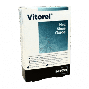 NHCO VITOREL soutient  les voies respiratoires, en particulier le nez, les sinus et la gorge, durant les périodes de fragilité.