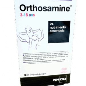 NHCO ORTHOSAMINE ENFANT est spécifiquement développée pour répondre aux évolutions de la physiologie et les besoins des enfants .