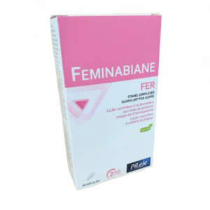 FEMINABIANE FER ( 60 gélules ) est destiné aux femmes ayant besoin de compléter leurs apports en fer et a réduire la fatigue .