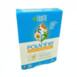 SANTE VERTE POLANINE est un complexe de 12 ingrédients avec l'andrographis qui contribue au soutien des voies respiratoires et au confort respiratoire .