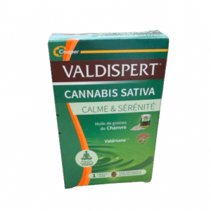 VALDISPERT CANNABIS SATIVA  est un complexe alliant huile de graines de chanvre et valériane pour favoriser le calme et sérénité en période de stress.
