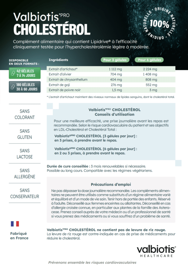 VALBIOTIS cholesterol