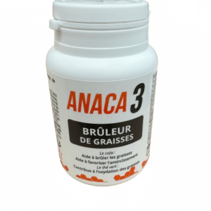 ANACA 3 BRULEUR DE GRAISSE est  un complément alimentaire aidant à brûler grâce au cola et à oxyder les graisses, grâce au thé vert.