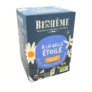 BIOHEME INFUSION BELLE ETOILE INFUSETTES un coktail de 4 plantes bio a prendre le soir pour mieux s'endormir et prolongé le sommeil .