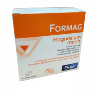 FORMAG MAGNESIUM MARIN est destiné aux personnes ayant besoin de renforcer leur apport en magnésium, un minéral essentiel pour l'organisme.