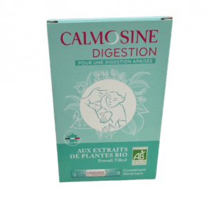 CALMOSINE DIGESTION BIO 12 STICKS est un complément alimentaire d’origine naturelle qui contribue à apaiser le système digestif de votre bébé