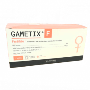 GAMETIX FERTILITE FEMME 1 MOIS est un complément alimentaire qui accompagne les femmes en désir d’enfant grâce à ses ingrédients savamment sélectionnés .