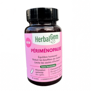 HERBALGEM PERIMENOPAUSE 30 JOURS pour vous accompagner dans les premières bouffées de chaleur , règles irrégulières , humeur changeante