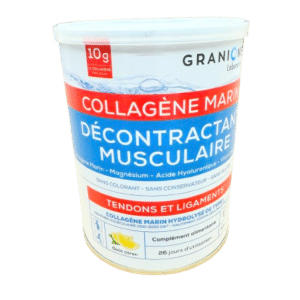 Réduisez la fatigue musculaire et retrouvez votre bien-être quotidien avec GRANIONS COLLAGÈNE DECONTRACTANT MUSCULAIRE. Gout citron .