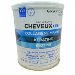 Redonnez vie à vos cheveux avec GRANIONS PRO KERACYS COLLAGÈNE CHEVEUX. Résultats prouvés en seulement 30 jours ! Essayez-le maintenant.