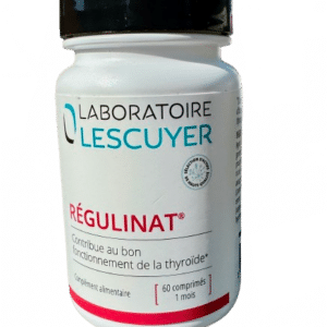 REGULINAT THYROIDE LESCUYER, un complément alimentaire à base d’extraits de plantes, de L-tyrosine, de vitamines et de minéraux (sélénium et iode) pour vous aider à préserver votre équilibre thyroïdien