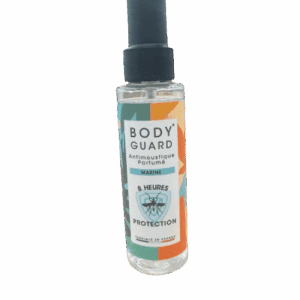 BODYGUARD ANTI-MOUSTIQUE PARFUMÉ MARINE protège votre peau et est agréable à porter, son efficacité a été prouvée par des laboratoires indépendants.
