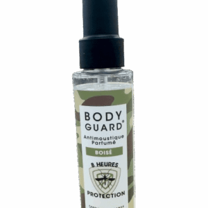 BODYGUARD ANTI-MOUSTIQUE PARFUMÉ BOISÉ protège votre peau et est agréable à porter, son efficacité a été prouvée par des laboratoires indépendants.