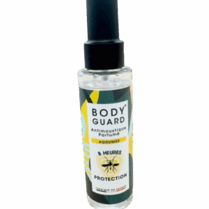 BODYGUARD ANTI-MOUSTIQUE PARFUMÉ AGRUMES protège votre peau et est agréable à porter, son efficacité a été prouvée par des laboratoires indépendants.