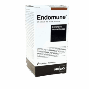 NHCO ENDOMUNE DÉFENSES IMMUNITAIRES est un complément alimentaire indiqué pour contribuer au bon fonctionnement des défenses naturelles .