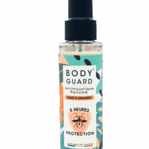BODYGUARD ANTI-MOUSTIQUE PARFUMÉ FLEUR ORANGER protège votre peau et est agréable à porter, son efficacité a été prouvée par des laboratoires indépendants.