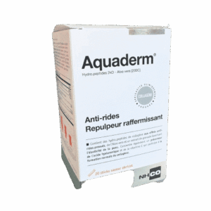 NHCO AQUADERM ANTI RIDES est un  complément alimentaire  formulé pour réduire la profondeur des rides, retrouver une peau lisse et souple .