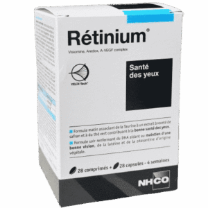 NHCO RÉTINIUM SANTÉ DES YEUX  s'utilise par les  personnes  avançant dans l’âge et souhaitant préserver la santé de leurs yeux  avec des antioxydants