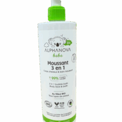 ALPHANOVA  MOUSSANT 3 EN 1 BIO.  (400ml)