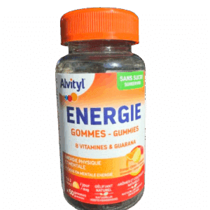 ALVITYL ENERGIE GOMMES VITAMINES ET GUARANA apporte un complexe optimal de Guarana et de vitamines, pour contribuer à un métabolisme énergétique normal
