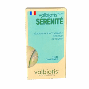 VALBIOTIS SÉRÉNITÉ STRESS DETENTE contribue à apaiser les tensions, à soutenir l’équilibre émotionnel et à réduire les effets du stress sur le métabolisme.