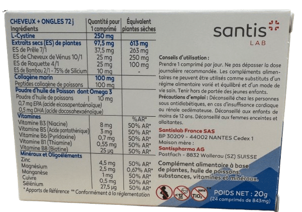 VITASANTIS CHEVEUX ET ONGLES 72 jours – Image 2