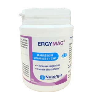 NUTERGIA ERGY MAG 90 gélules est riche en 4 formes de magnésium, vitamines B2, B3, B5 et B6 pour maintenir un bon fonctionnement du système musculaire.