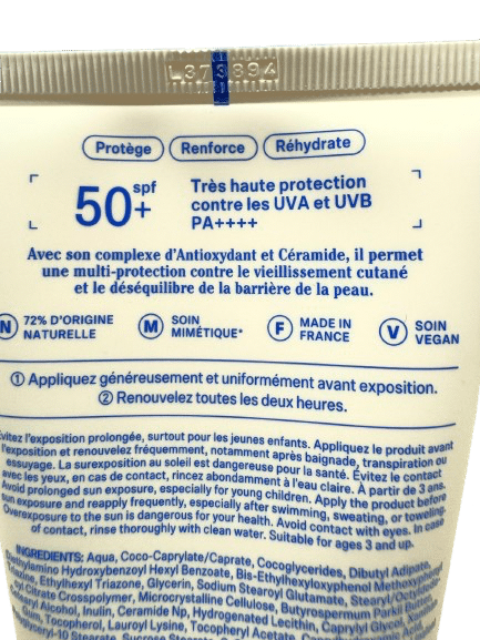 RESPIRE LAIT FRAIS SOLAIRE HYDRATANTSPF 50 + – Image 3