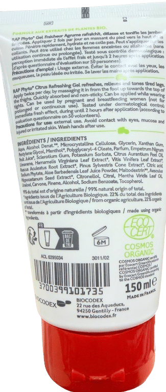 RAP JAMBES LÉGÈRES GEL BIO 150 ML (Copie) – Image 2