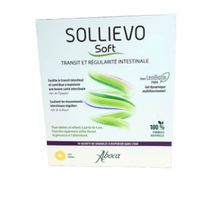 SOLLIEVO SOFT ABOCA SACHET un produit exclusif qui facilite le transit intestinal et contribue à maintenir une bonne santé intestinale .